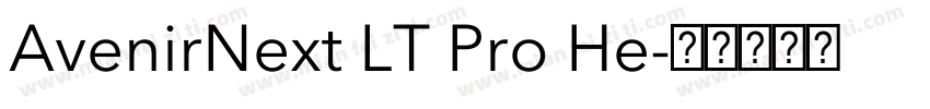 AvenirNext LT Pro He字体转换